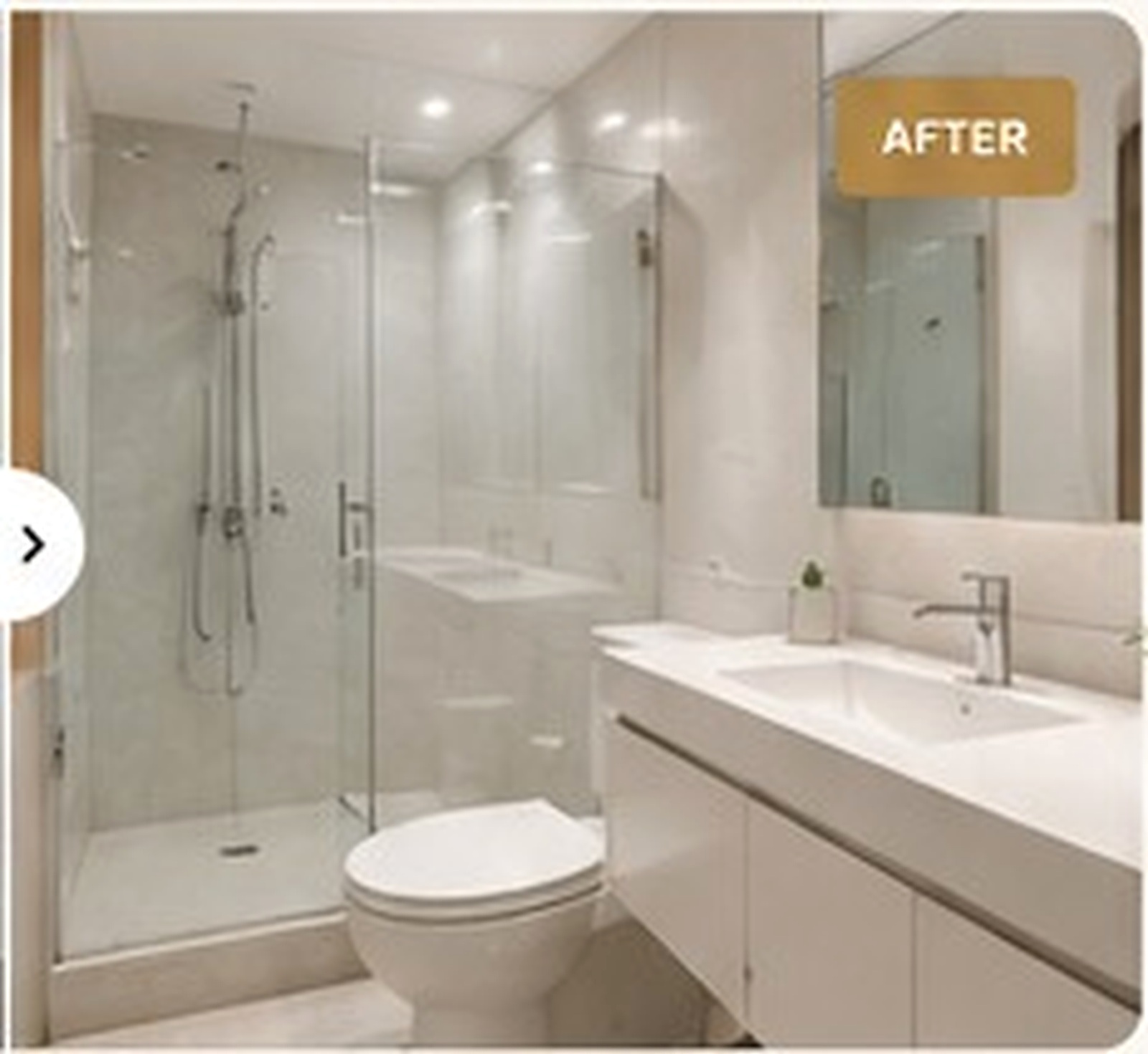 Bathroom after cleaning