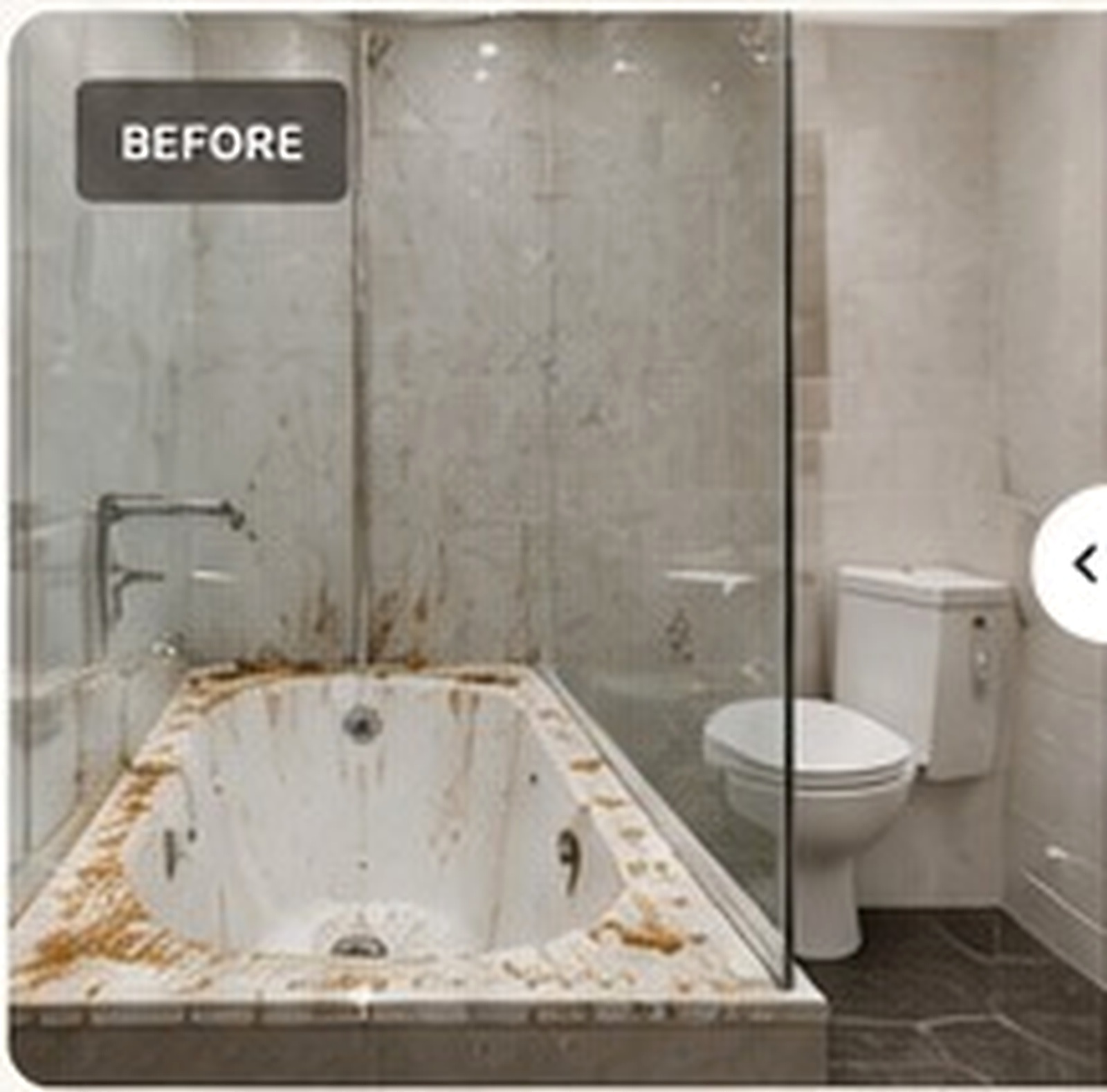 Bathroom before cleaning